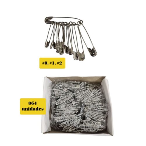 Alfiler de gancho en caja surtido CHICO x 864 unidades
