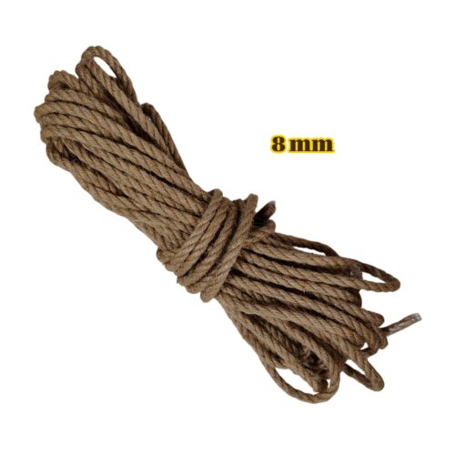 Soga Cordón de Yute Natural 8mm x 10 Metros