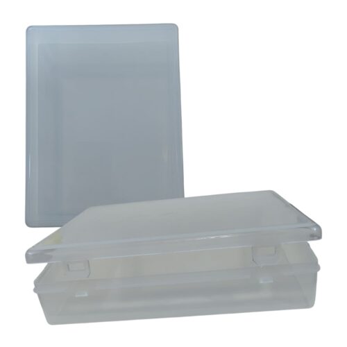 Caja plástica rectangular grande 17 x 23 cm