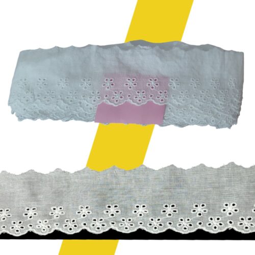 Broderie de algodón de 6cm x 13.80 metros – PROMO